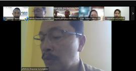 Carik Mengikuti Daring Rapat Koordinasi Pengelolaan Kearsipan